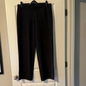 Eileen Fisher charcoal Straight-Leg Pants